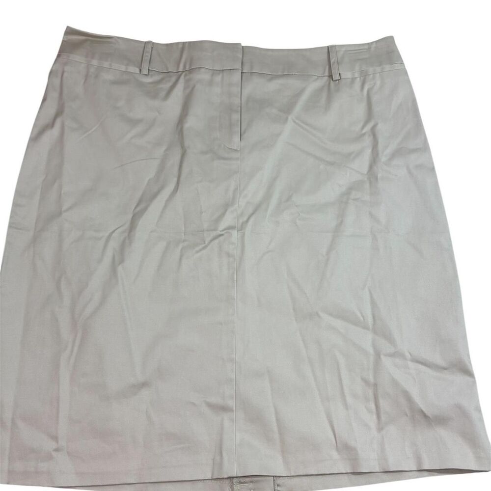 🆕 NEW YORK + COMPANY 16 ✨ khaki Women's office Skirt NWT